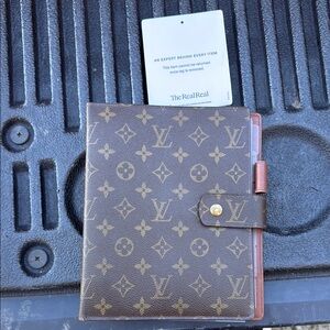 Brown Monogram Planner Cover